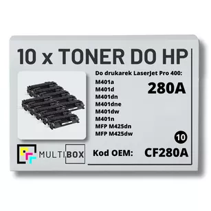 Toner do HP CF280A 80A M401 M425 10-pak zamiennik Multibox