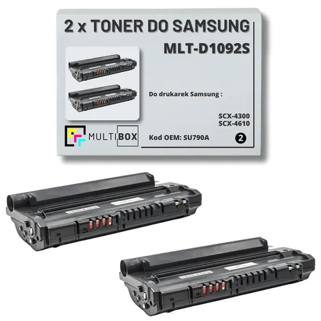 2-PAK Multibox Toner do SAMSUNG SCX4300 MLTD1092S SU790A 2K Zamiennik
