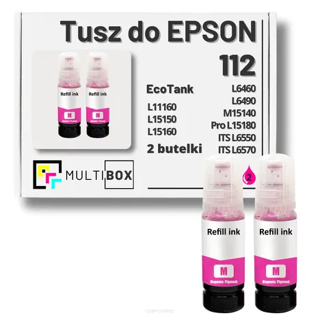 2-PAK Multibox Tusz do EPSON 112 T06C3 C13T06C3A magenta zamiennik