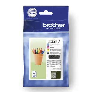 BROTHER tusz LC3217VAL oryginalny 4-pak CMYK 4x550 stron