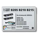 3-PAK Multibox 2x Toner + 1x Bęben do XEROX B205 B210 B215 106R04348 101R00664 2x3K/10K zamiennik - 2