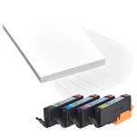 Canon oryginalny tusz CLI571XL + 50 x Papier 0332C006 0332C005 black / cyan / magenta / yellow 4-pak - 4