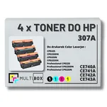 4-PAK Multibox Toner do HP 307A CMYK CE740A CE741A CE742A CE743A zamiennik - 2