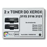 2-PAK Multibox Toner do XEROX 3115 3116 3121 109R00748 4K zamiennik - 2