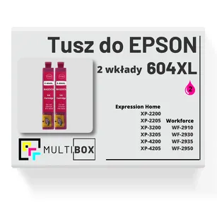 Tusz do EPSON 604XL T10H3 C13T10H34010 2-pak magenta zamiennik Multibox