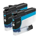 2-PAK Multibox Tusz do BROTHER LC424C cyan zamiennik - 2