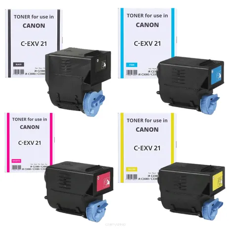 4-PAK Zamiennik Toner do Canon CEXV21 0452B002 0453B002 0454B002 0455B002 GPR23 iRC2550 iRC2380 iRC2880 iRC3380 iRC3480 CMYK