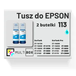 Tusz do EPSON 113 T06B2 C13T06B240 2-pak cyan zamiennik Multibox