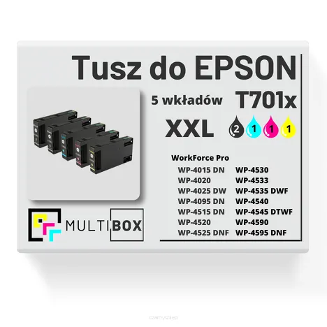 5-PAK Multibox Tusz do EPSON T7011 T7012 T7013 T7014 XXL cyan / magenta / yellow / black zamiennik