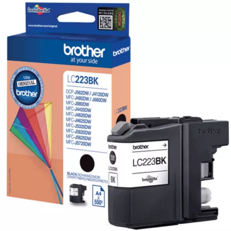 BROTHER tusz LC223BK oryginalny czarny 550 stron