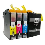4-PAK Multibox Tusz do BROTHER LC129XL LC125XL - 2