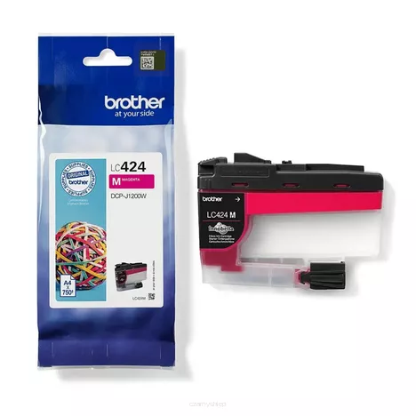 BROTHER tusz LC424M oryginalny magenta 750 stron