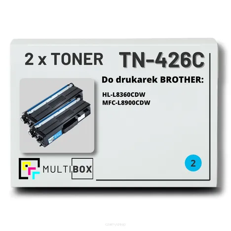 2-PAK Multibox Toner do BROTHER TN426C Cyan zamiennik