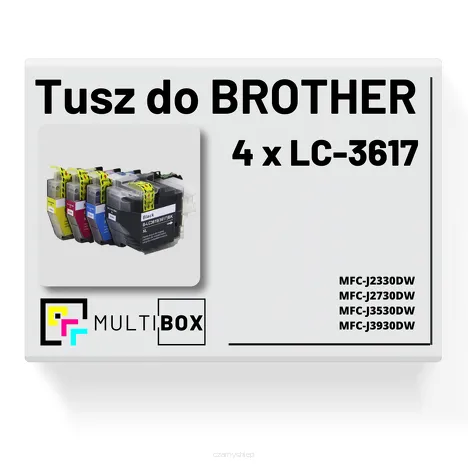 4-PAK Multibox Tusz do BROTHER LC3617