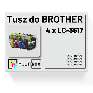 4-PAK Multibox Tusz do BROTHER LC3617