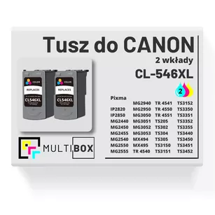 Tusz do CANON CL546XL 2-pak color zamiennik Multibox