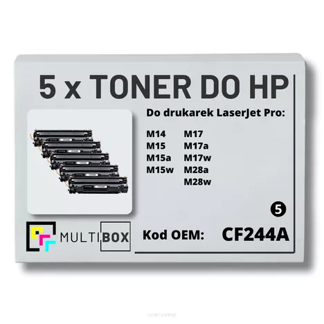 Toner do HP CF244A 44A M14 M15 M17 5-pak zamiennik Multibox
