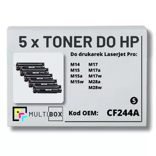 Toner do HP CF244A 44A M14 M15 M17 5-pak zamiennik Multibox