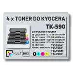 4-PAK Multibox Toner do KYOCERA TK590 FSC2026 7,0K/3x5,0K CMYK zamiennik - 2