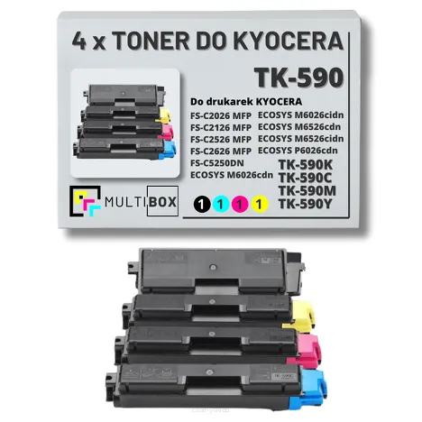 4-PAK Multibox Toner do KYOCERA TK590 FSC2026 7,0K/3x5,0K CMYK zamiennik