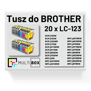20-PAK Multibox Tusz do BROTHER LC123