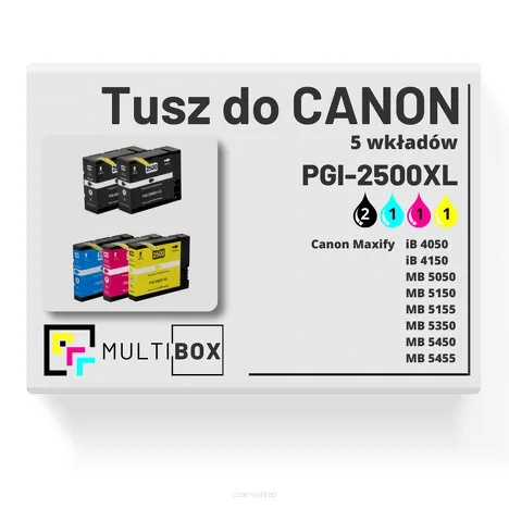 5-PAK Multibox Tusz do CANON PGI2500XL black / cyan / magenta / yellow zamiennik