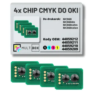 4-PAK Multibox zestaw Chipów CMYK do OKI MC860 10,0K/3x9,5K