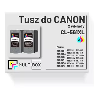 Tusz do CANON CL561XL 2-pak color zamiennik Multibox