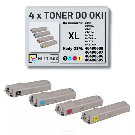 Toner do OKI C532 MC563 4-pak XL black/cyan/magenta/yellow zamiennik Multibox
