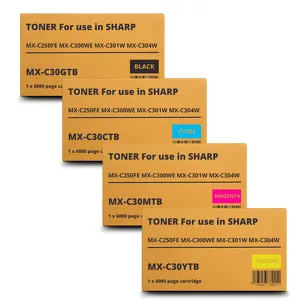 4-PAK Zamiennik Toner do Sharp MXC30GTB MXC30GTC MXC30GTM MXC30GTY CMYK