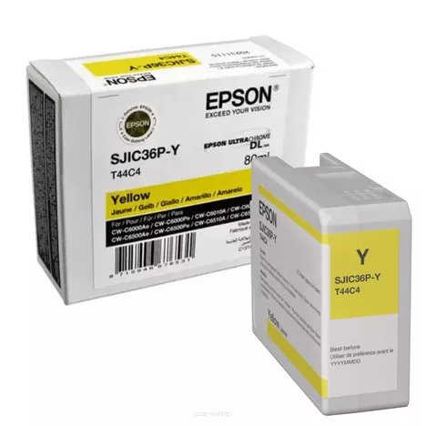 EPSON tusz SJIC36PY SJIC36P-Y C13T44C440 oryginalny yellow 80ml