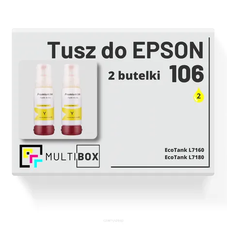 2-PAK Multibox Tusz do EPSON 106 T00R4 C13T00R440 yellow zamiennik