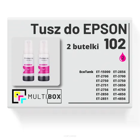 2-PAK Multibox Tusz do EPSON 102 T03R3 C13T03R340 magenta zamiennik