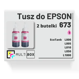 Tusz do EPSON 673 T6736 C13T67364A 2-pak light magenta zamiennik Multibox