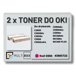 2-PAK Multibox Toner do OKI C5850 C5950 MC560 43865722 magenta zamiennik - 2