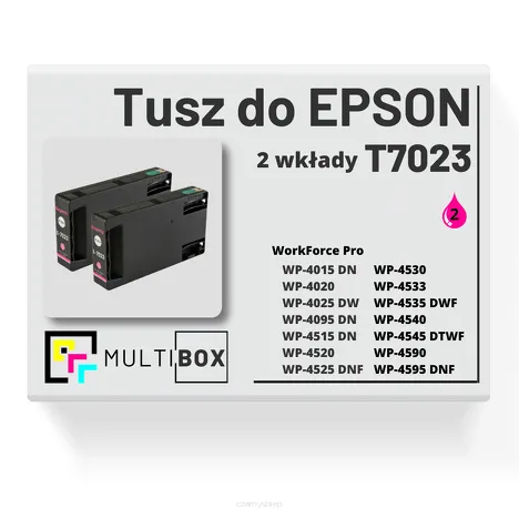 2-PAK Multibox Tusz do EPSON T7023 XL C13T70234010 magenta zamiennik