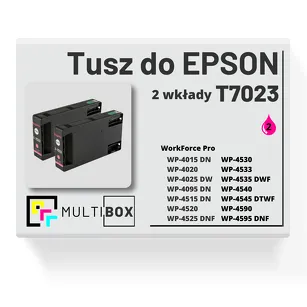 Tusz do EPSON T7023 XL C13T70234010 2-pak magenta zamiennik Multibox