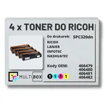 4-PAK Multibox toner do RICOH SPC320 406479 406480 406481 406482 zamiennik - 2