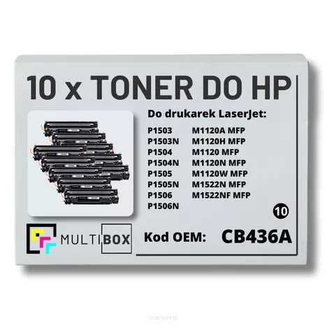 Toner do HP CB436A 36A P1505 M1120 10-pak zamiennik Multibox