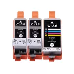 Tusz do CANON PGI35 CLI36 3-pak black / color zamiennik Multibox - 2
