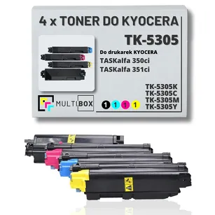 4-PAK Multibox Toner do KYOCERA TK5305 TASKALFA 350Ci 12,0K/3x6,0K CMYK zamiennik