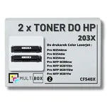 2-PAK Multibox Toner do HP 203X BLACK CF540X zamiennik - 2
