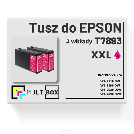 2-PAK Multibox Tusz do EPSON T7893 XXL C13T789340 magenta zamiennik