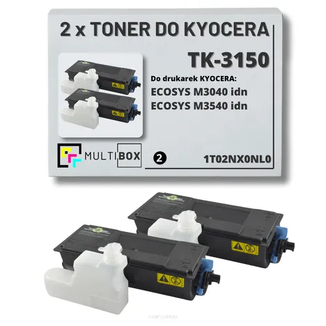 2-PAK Multibox Toner do KYOCERA TK3150 1T02NX0NL0 M3040 M3540 2x14.5K zamiennik