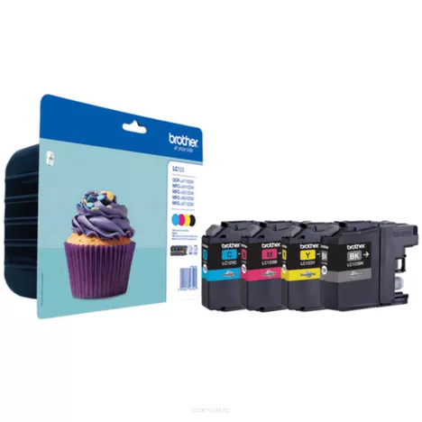 BROTHER tusz LC123VALBP oryginalny 4-pak CMYK 4x600 stron