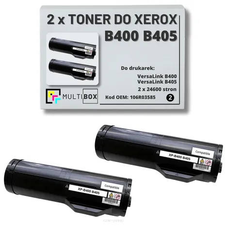 2-PAK Multibox Toner do XEROX B400 B405 106R03585 24.6K zamiennik