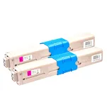 2-PAK Multibox Toner do OKI C301 C321 MC332 MC342 44973534 magenta zamiennik - 3