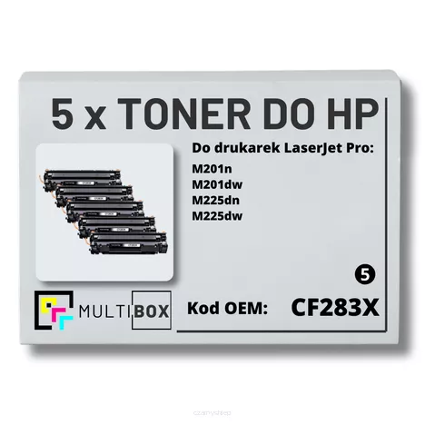 Toner do HP CF283X 83X M201 M225 5-pak Zamiennik Multibox