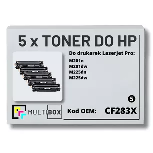 Toner do HP CF283X 83X M201 M225 5-pak Zamiennik Multibox