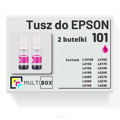 2-PAK Multibox Tusz do EPSON 101 T03V3 C13T03V34A magenta zamiennik